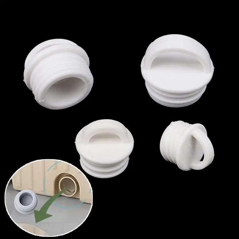 5Pcs White Mop bucket Drain Stopper Silicone Water Stopper Drain Plug
