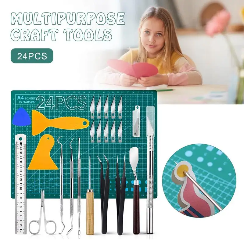 Vinyl Weeding Tools Basic Vinyl Weeding Kit With LED Light DIY Craft  Stitching Carving Tool Silhouettes Embossed Handmade Tools - AliExpress