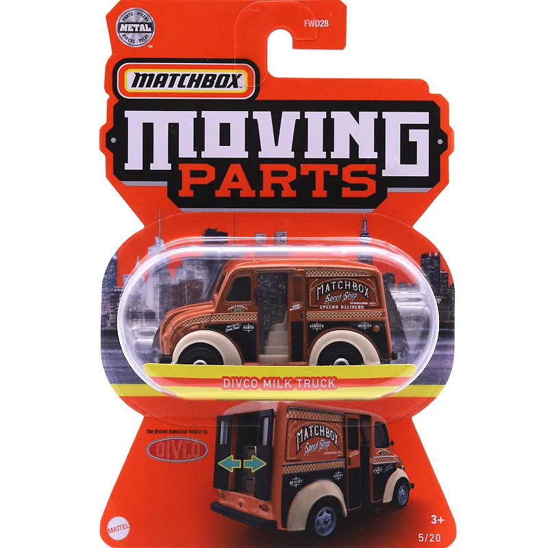 New Matchbox Moving Parts Ford Pickup Nissan Xterra Chevy Camaro Divco Truck 1:64 Metal Diecast Collection Model Car Toy FWD28 die cast toy cars