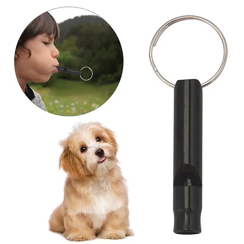Ultrasonic Dog Whistle Aluminum Alloy Dog Recall Whistle Anti Barking Ultrasonic Tool Portable Training Behavior Aids Stop