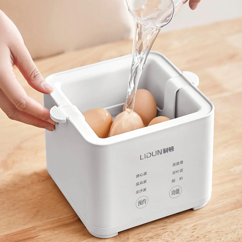 220V Smart Egg Cooker 300W Automatic Steamer Automatic Steamed Boil Breakfast Machine Reservation Soft Boiled Eggs Cooker 2