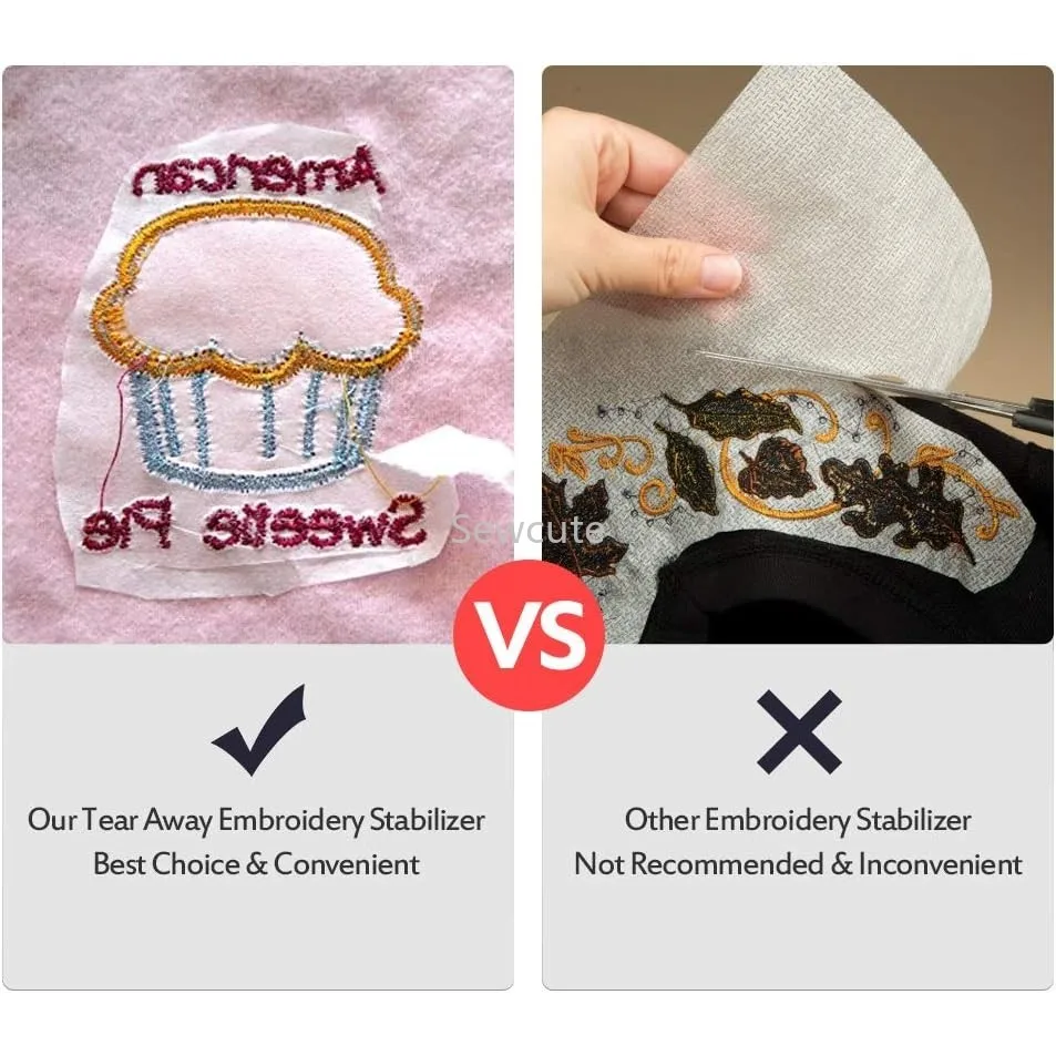 30cm Tear Away Embroidery Stabilizer for Embroidery Tearaway Mesh Machine Embroidery Stabilizers and Hand Sewing embroidery stabilizer