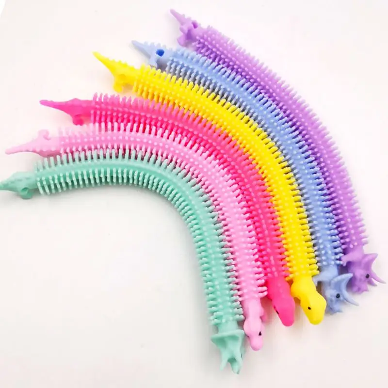Description Picture 5 of item5pcs Colorful Elastic Unicorn Dinosaur Gift Favor Squeeze Party Gift Stress Relief Trick Toys Guest Treat Kids Goodie Bag Filler