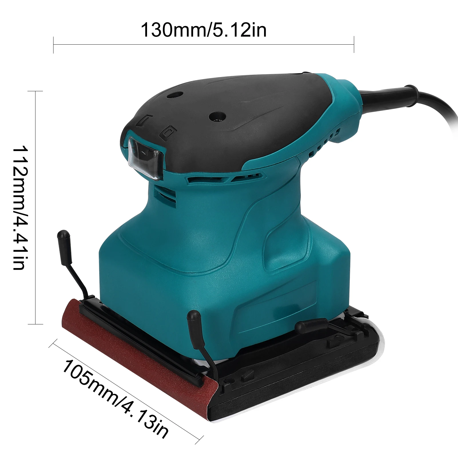 400W Orbital Sander Wood Grinder Electric Car Polisher Multifunctional Wood Metal Waxing Polishing Grinding Sanding Machine 2