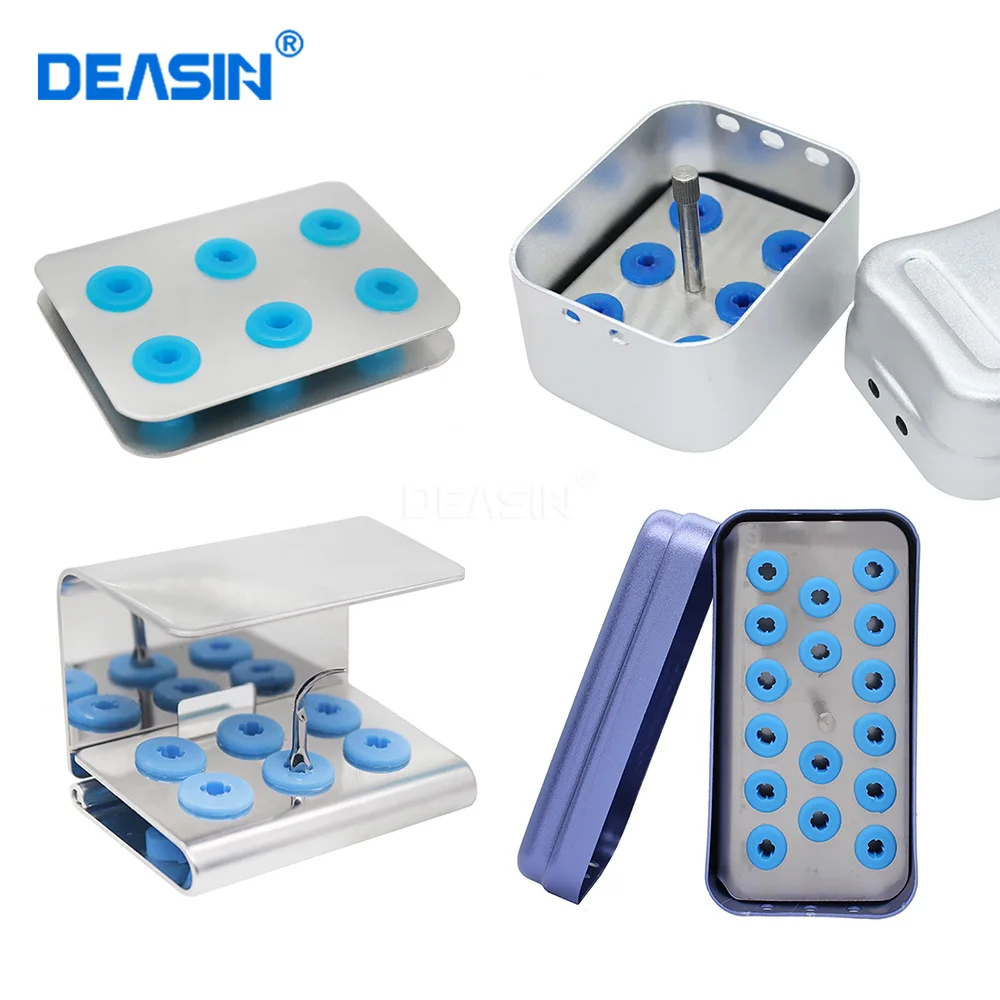 

Dental Scaler Tips Burs Disinfection Block Sterilizer Box Dentistry Tools Stand Organizer Case Dentist Lab Accessories