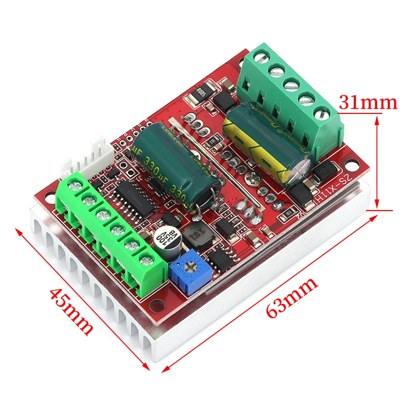 PWM 모터 드라이브 보드 BLDC 3상 DC 브러시리스 홀 모터 컨트롤러 DC 9-60V 12V 24V 48V 400W