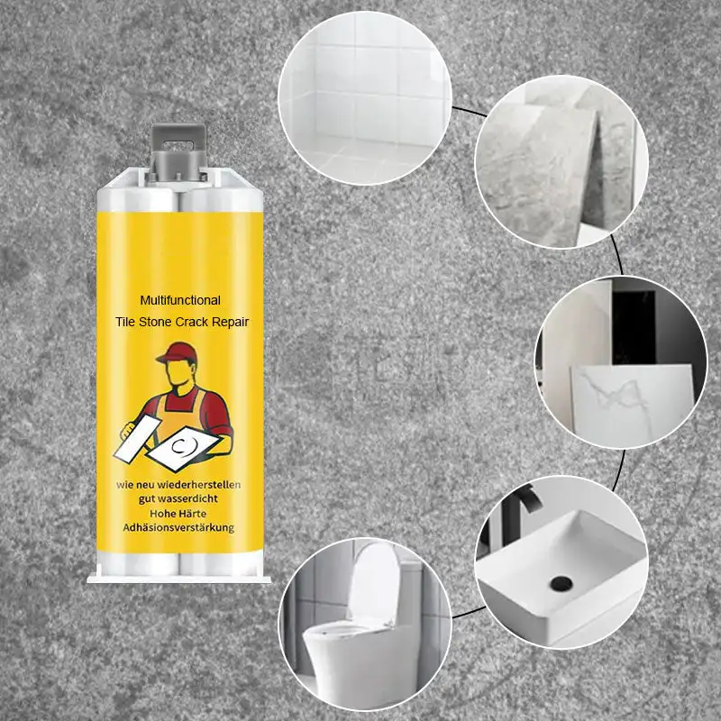 85g Multifunctional Tile Stone Crack Repair Kit Ceramic Floor Tiles Potholes Repair Paste Floor Cracks Traceless Agent