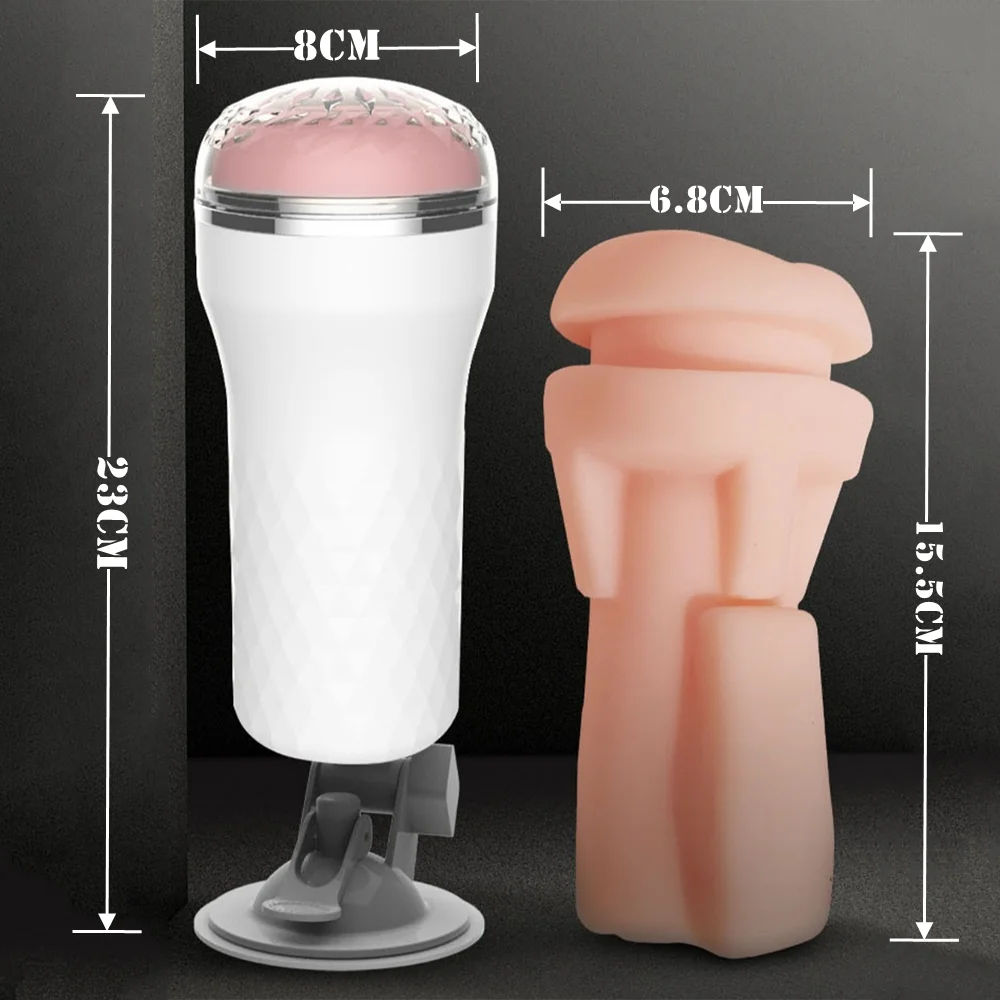 Sex Toys Male Masturbator Cup Pocket Pussy Suction Cup Lifelike Artiflcial Vaginal Masturbator Toys For Men Adult Erotic Toys_voghion.com