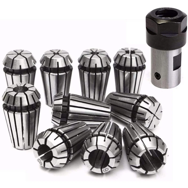 

Er16 Spring Collet + Motor Shaft 8Mm Extension Rod Holder Cnc Milling Lathe Tool Engraving Machine