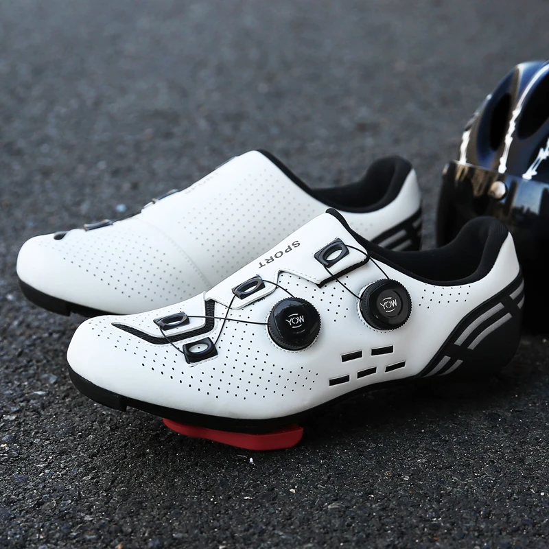 Cycling Shoes Mtb Men Carbon Road Bike Shoes Speed Bicycle Flat Sneaker Women Self-Locking SPD Cleats Mountain Racing Footwear Cycling Shoes
