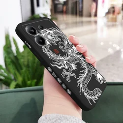 Dragon Wings Fly Silicone Phone Case - Stylish and Durable Protection for Poco F8 Pro (Black)