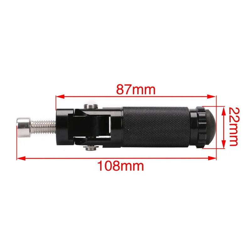 Motorcycle Folding Footrests 2pcs Motorbike Footpegs Universal CNC Aluminum Motor Foot Rests Pegs Rear Pedals Set Parts motorcycle accessories motorcycle foot pedals motorcycle footrests