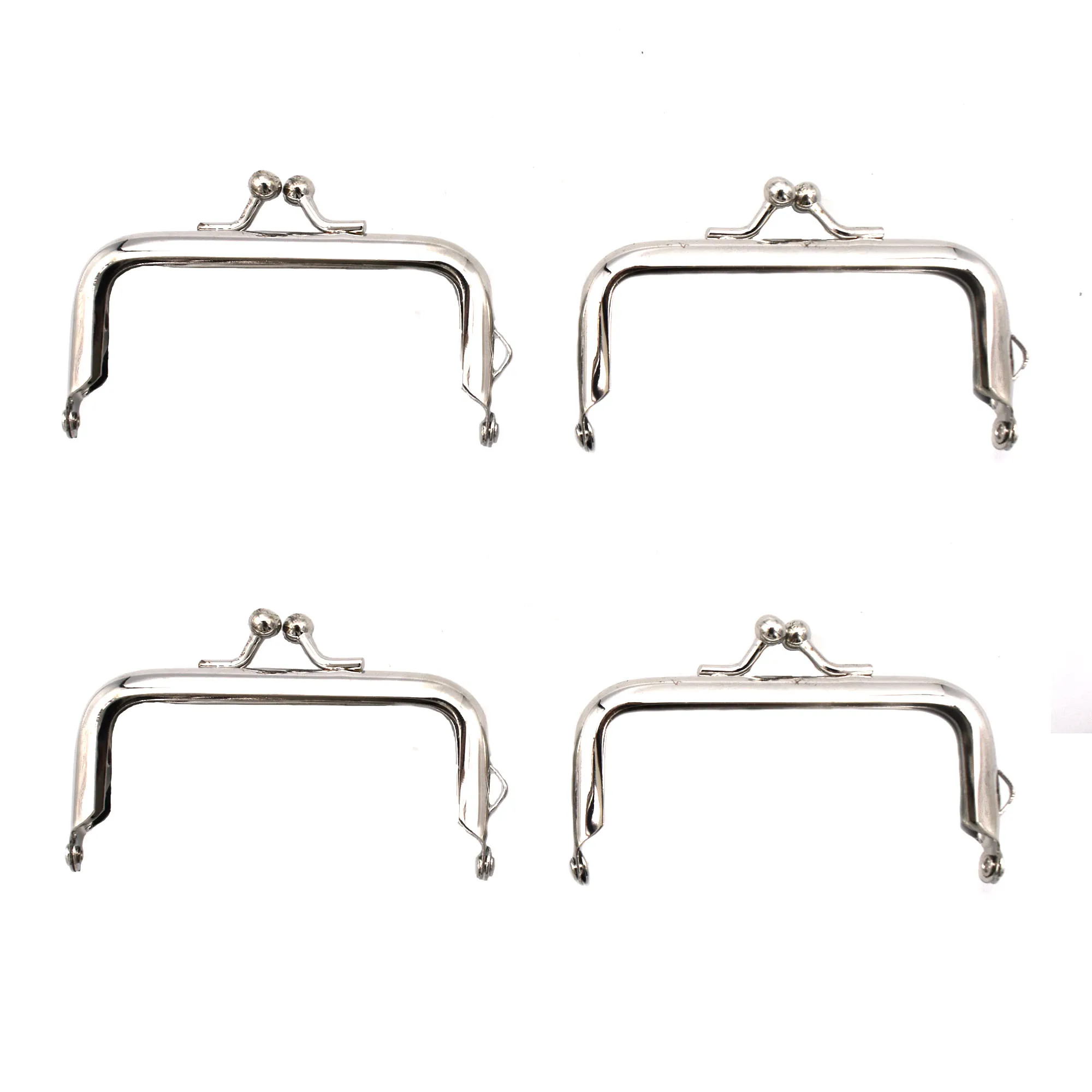 

Purse Handle Frame Bag Kiss Clasp Lock Metal Clasp Frame Coin Frame Clutch Clasp Lock Rectangle Purse Frame for DIY Craft Bag