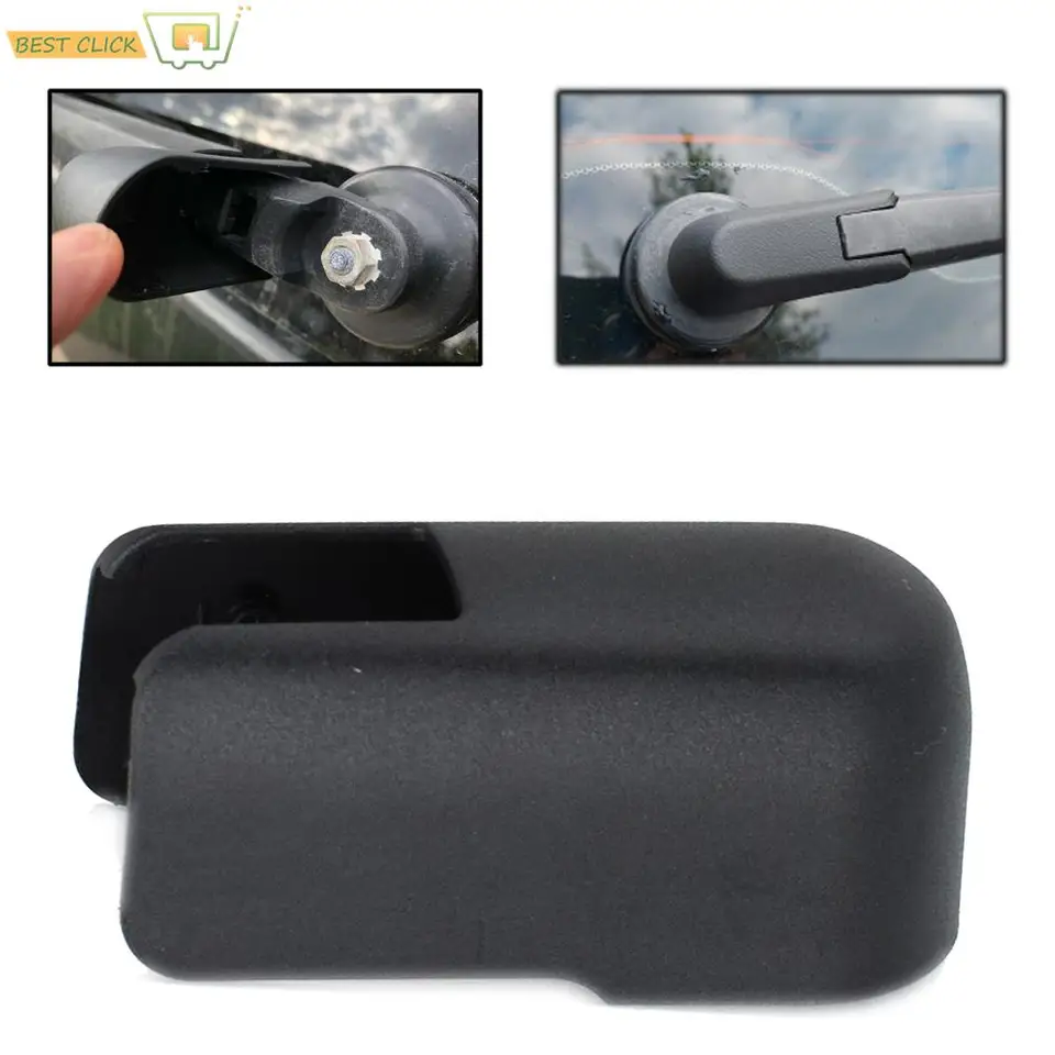 Tapa De Tuerca Para Brazo Del Limpiaparabrisas Trasero De VW Scirocco (2008-2017) - Protección Impermeable, Color Negro