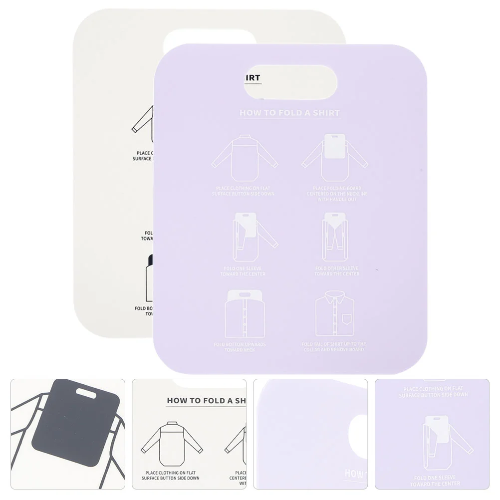 

2pcs Shirt Board Household T-shirt Garment Stacking Board PP Clothes Folder