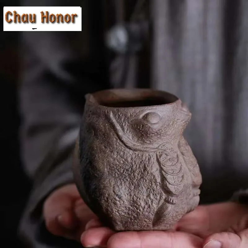 200ml Burn Pitcher Handmade Retro Japanese Style Stoneware Public Cup Fair Cup Tea Pot Ceramic Kung Fu Tea Set Tea Set