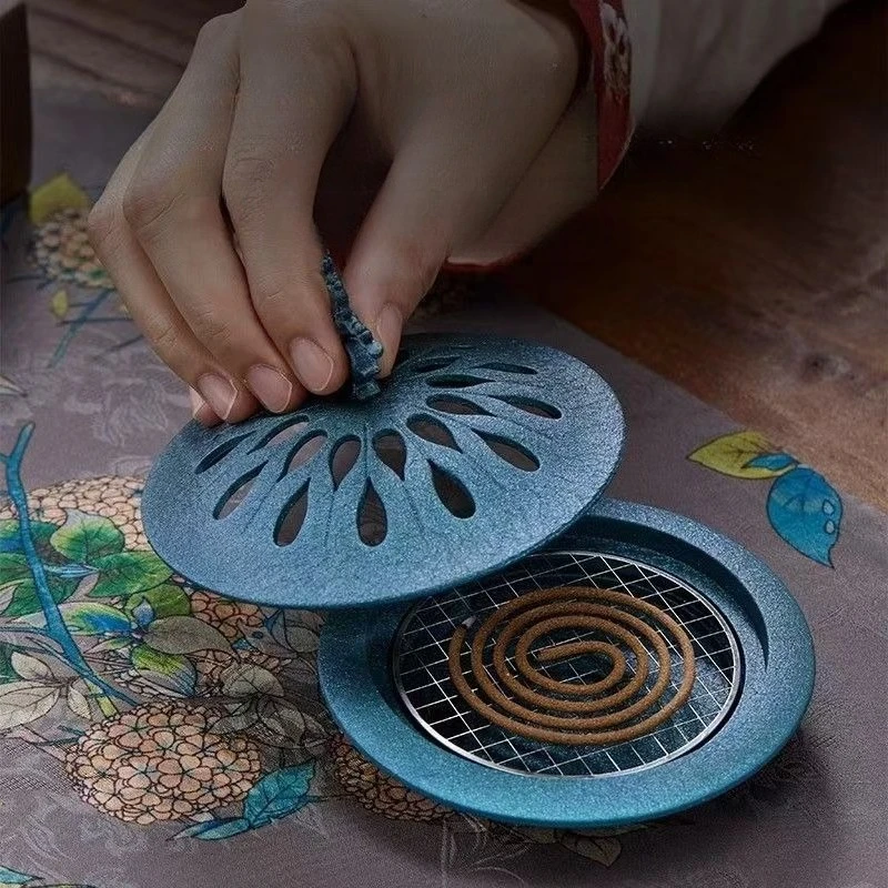 Backflow Incense Holder Retro Zinc Alloy Hollow Fragrance Censer Lucky Deer Incense Burner Home Decor Halloween Decorations