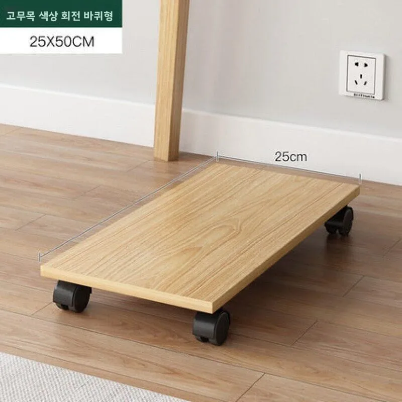 롤러 베이스 스탠드가 있는 데스크탑 컴퓨터 본체 프레임, 트레이 패드가 있는 슬라이드 휠 모바일, 컴퓨터 케이스 지지대