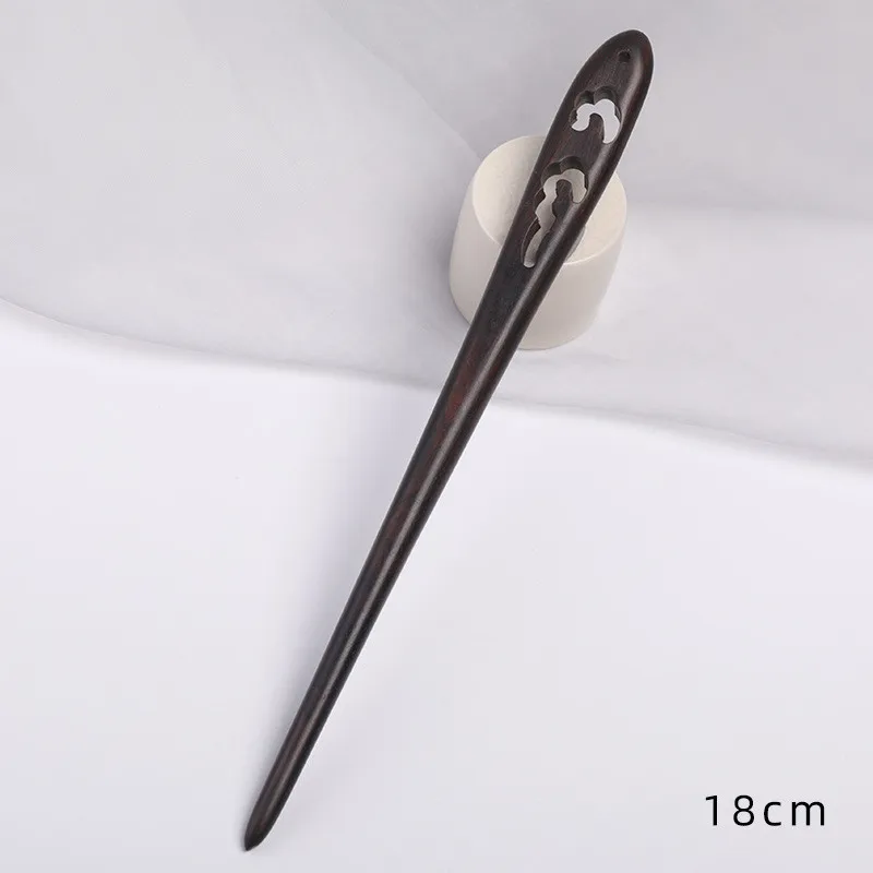 Elegant Vintage Black Wood Hair Sticks – Ethnic Hair Ornaments and Accessories