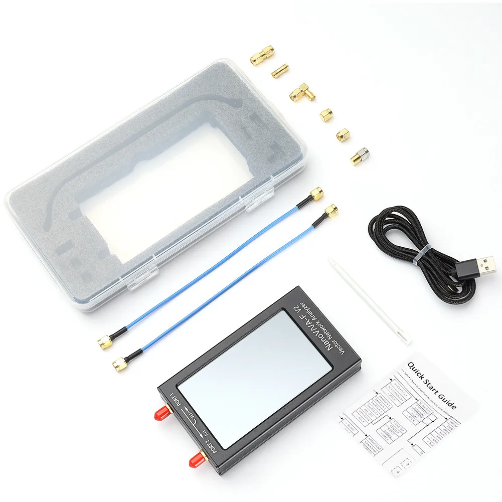 New NanoVNA-F V2 3GHz Vector Network Analyzer 4.3 inch Touch Screen NanoVNA Antenna Analyzer Short Wave HF VHF UHF 6