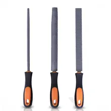 

3Pcs Alloy Steel Rasp Needle Files Set Coarse Teeth Round Flat Half-Round File Woodworking Hand Metal File Shaping Tool