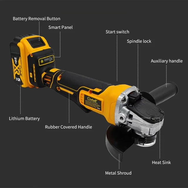 Cordless Brushless Angle Grinder 6