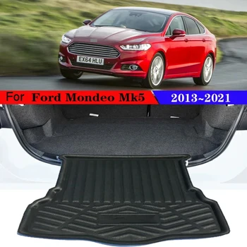 Tappetini per bagagliaio dell'auto per Ford Mondeo Fusion MK5 2013 ~ 2021 2020 vassoio per bagagliaio per auto tappetini per bagagliaio accessori per tappetini posteriori materiale EVA