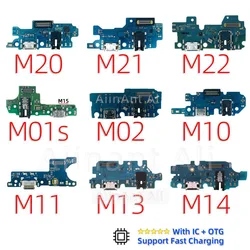 Dock USB Charger Board Connector Charging Port Flex Cable For Samsung Galaxy M01 M01s M02 M02s M04 M10 M10s M11 M12 M13 M13 M14