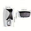 Wall-Mounted Toothbrush & Toothpaste Holder Set With Automatic Dispenser And Cup 6