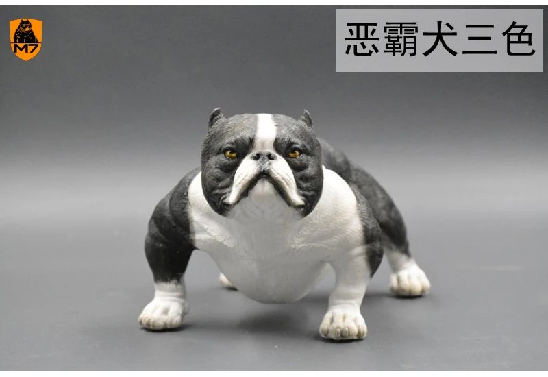 M7 1/4 American Bully Pitbull Pet Dog Figure Animal Model Toys