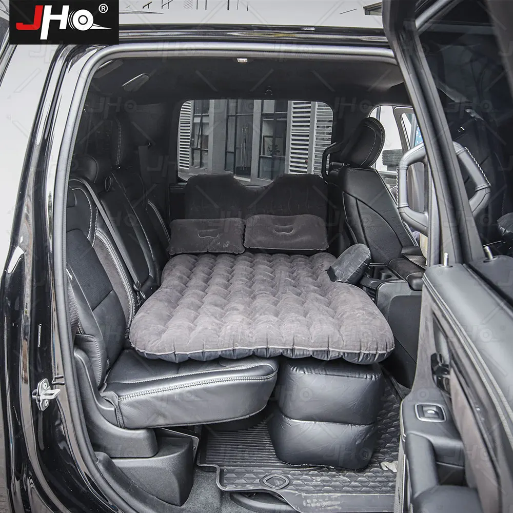 JHO Air Inflatable Travel Mattress Bed for Back Seat Multi functional Sofa Bed Pillow Camping Mat Dodge Ram TRX 2022 2023