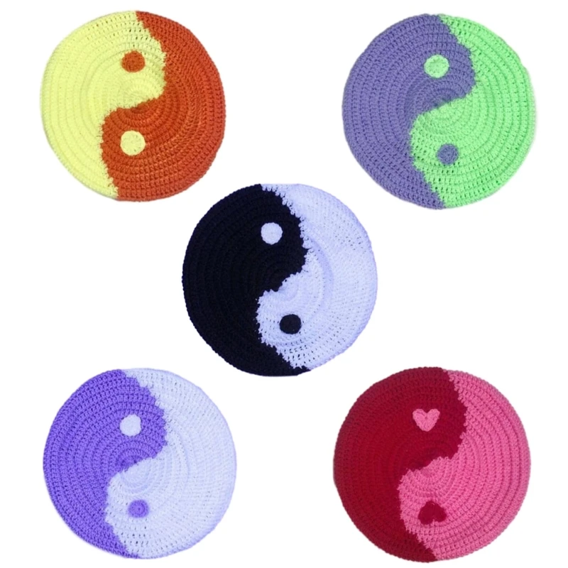 

Handcrochet Bagua Hat InsStyle Skull Hat Breathable Hat Female Selfie Street Hat Girl Travel Cap