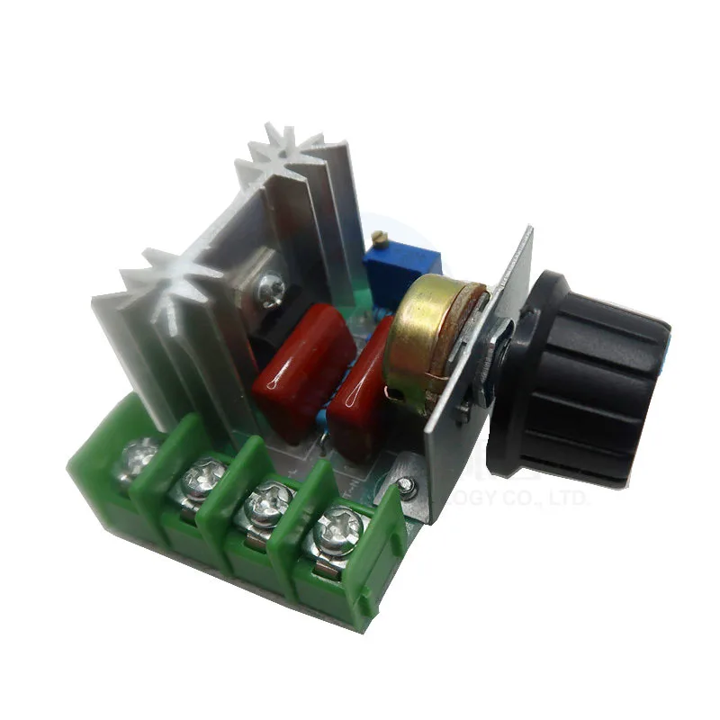 Verstelbare Motor Speed Controller 2000W Voltage Regulator Ac Motor Speed Controller 50-220V 25A 1Pcs motor speed controller