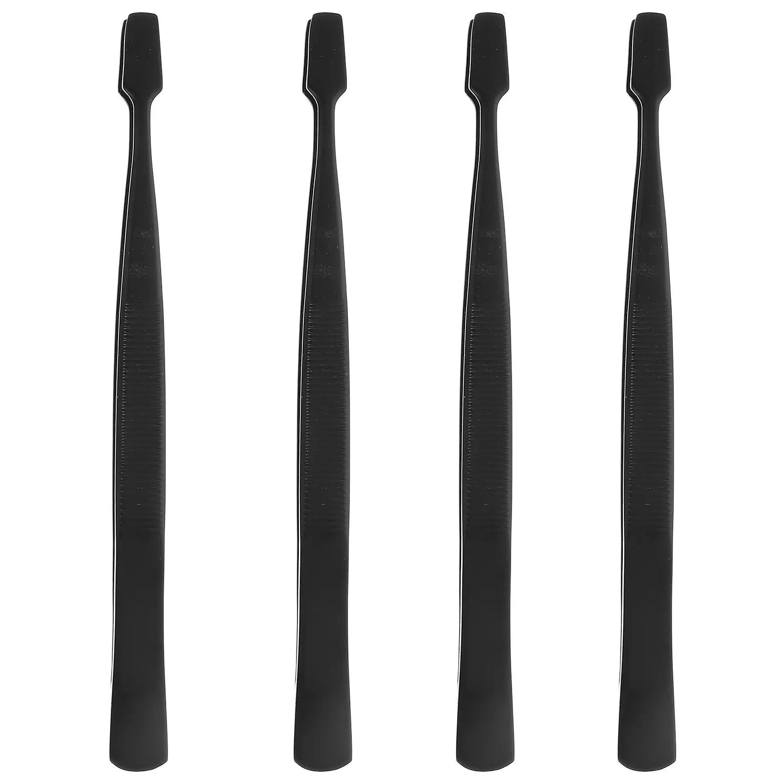 4Pcs 속눈썹 연장 핀셋 스테인레스 스틸 다기능 속눈썹 핀셋 인조 속눈썹을 위한 편안한 손잡이
