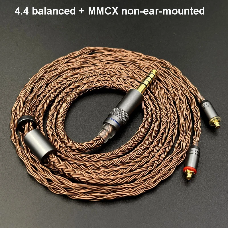 MMCX Connector Upgrade Headphone Cable 3.5mm 4.4mm Wired Earphones For Shure SE215 535 846 GR09 N3AP