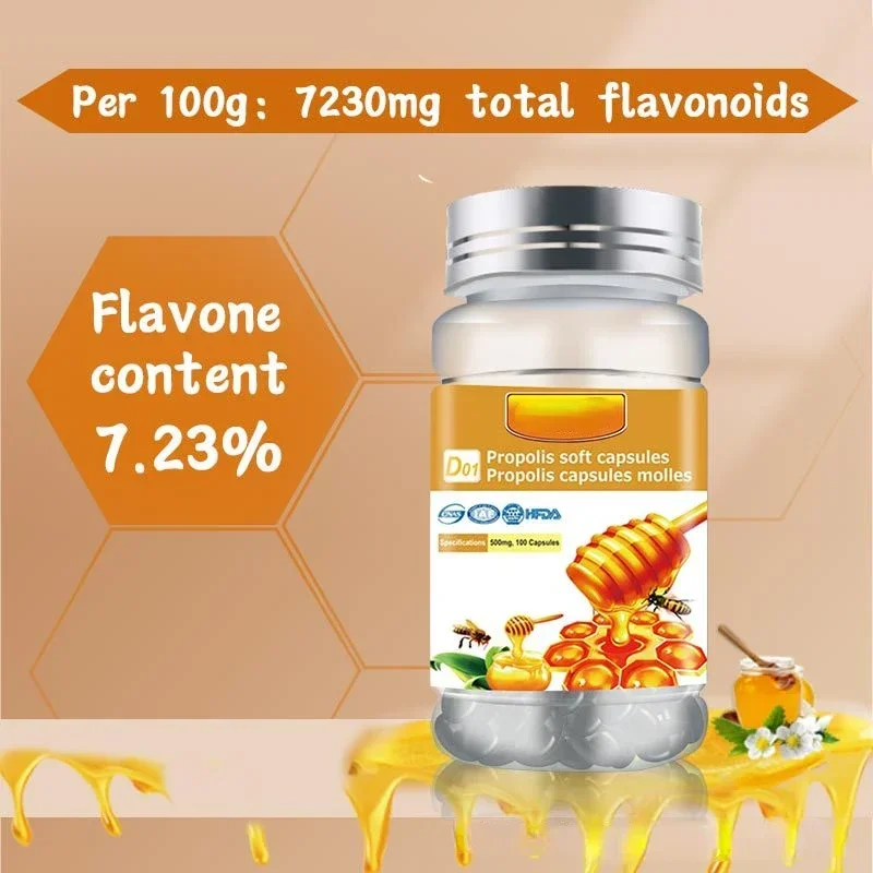 Pure Natural Propolis Softgels , Health Booster, Energy Booster, Dietary Supplement