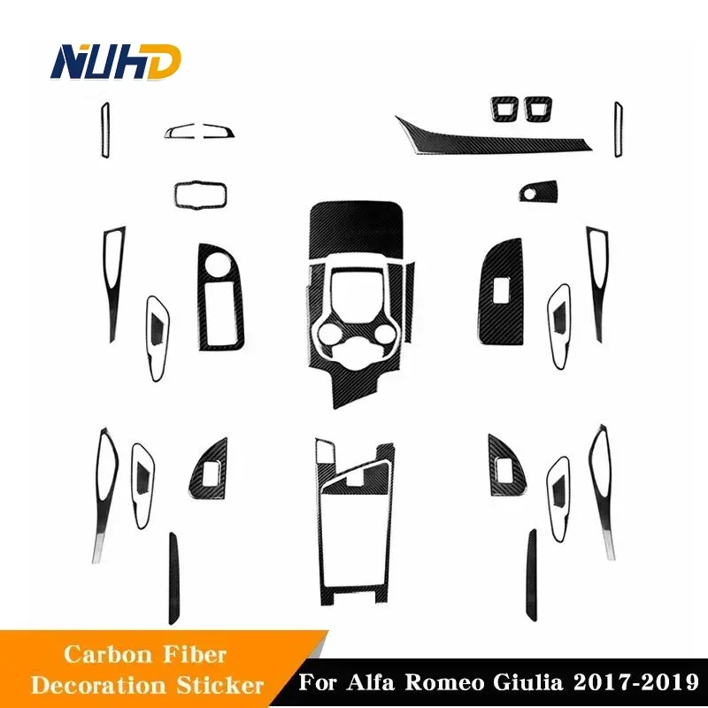 Adesivo Patch Protettivo In Fibra Di Carbonio Per Auto Per Alfa Romeo Giulia 2017-2019 Parti Complete Per Auto Accessori Per Adesivi Per Decorazioni D