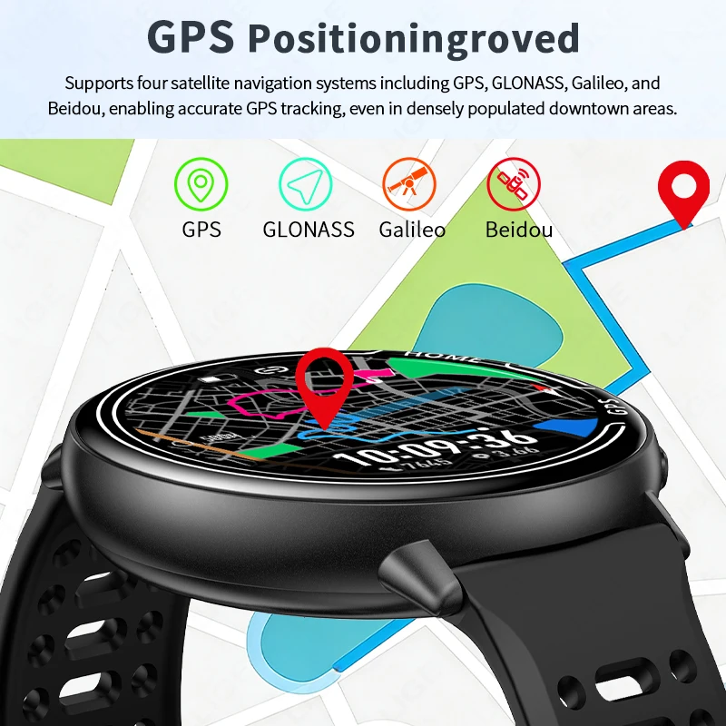 LIGE 2026 For Android IOS GPS Smart Watch Men 1.39" HD Heart Rate Blood Oxygen Bluetooth Call IP68 Waterproof Women Smartwatch