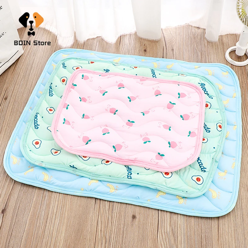 Pet Cool Pad Summer Teddy Law Bucket Than Bear Nest Pad Antiaderente Per Capelli Ice Silk Cool Mat Ice Pad Cuccia Per Cani