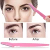 Stainless Steel Eyebrow Razors,Multipurpose Facial Hair Trimmers with Protective Cap for Men & Women,Exfoliating Tool for Beard 1