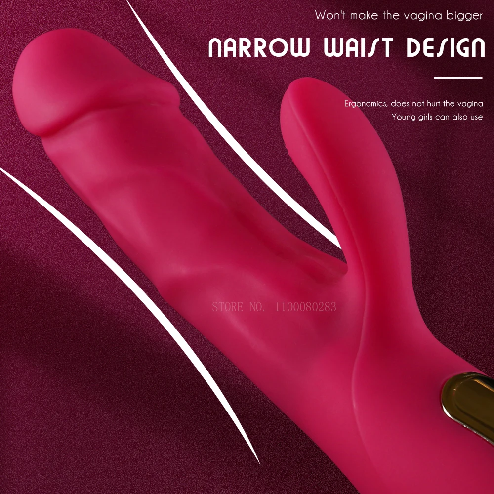 Riscaldamento telescopico spinta vibratore vibratore punto G bastone per massaggio coppia clitoride orgasmo Masturbati_voghion.com