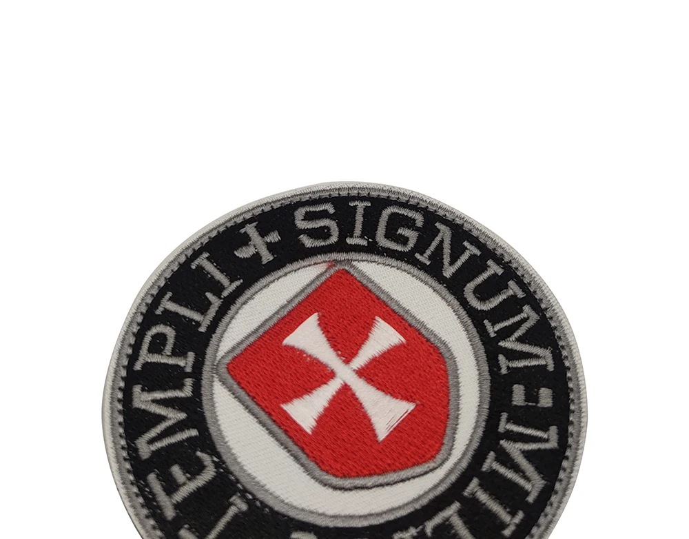 Description Picture 4 of itemEmbroidered TEMPLI  SIGNUM MILITI Patch Knights Templar Tactical Emblem Chevron Patches Sticker Strip Badges For Clothing