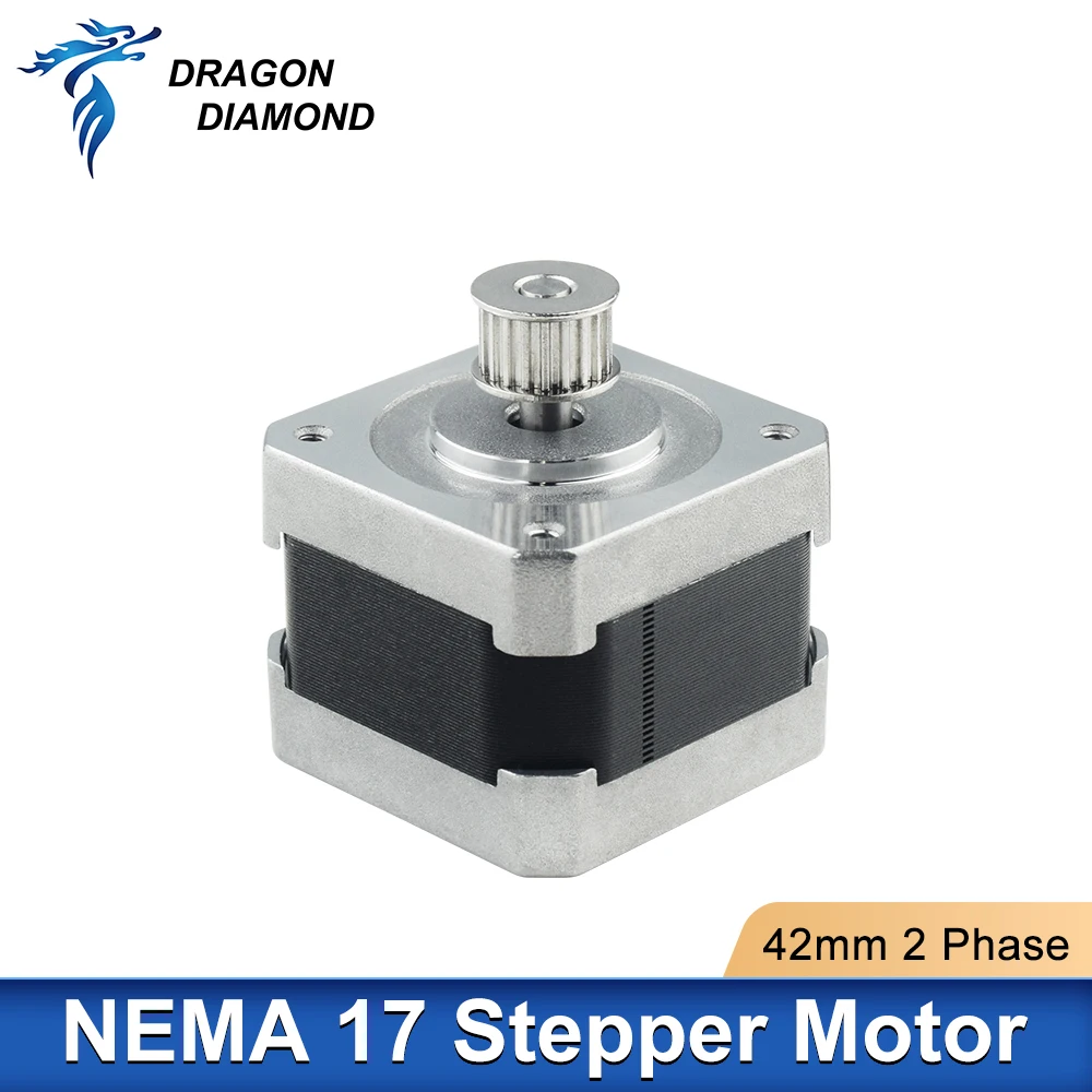 Nema 17 2 Phase K40 Stepper Motor 0.6A 42mm 4-lead for 3D Printer CNC Engraving Milling Machine