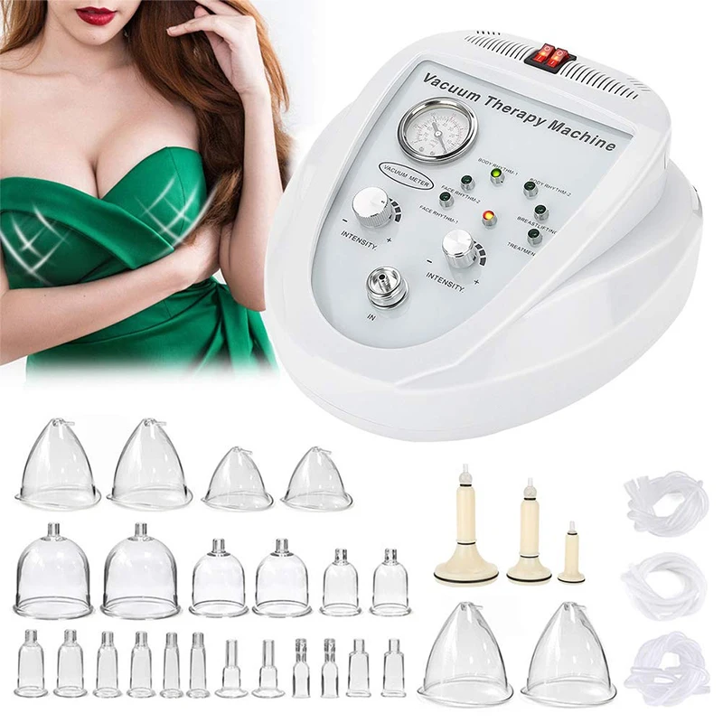 

Portable Selling Breast Enlargement Machine 24 Cup Rhythm Massage Breast Lifting Vacuum Buttock Enlargement Machine