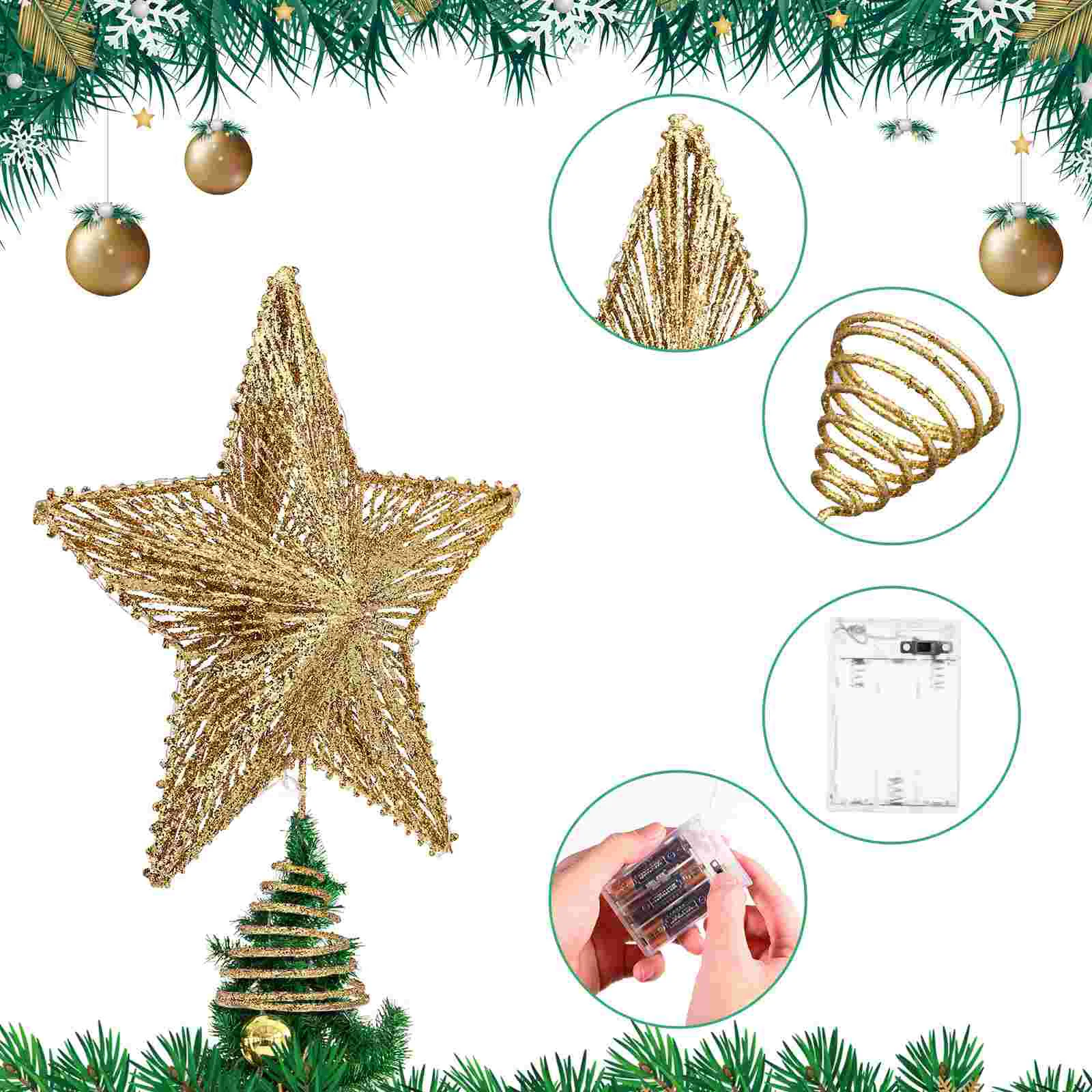 

Light Up Christmas Tree Star Outdoor Star Tree Topper Xmas Treetop Ornament Light Up Star Tree Topper Xmas Tree Topper Star