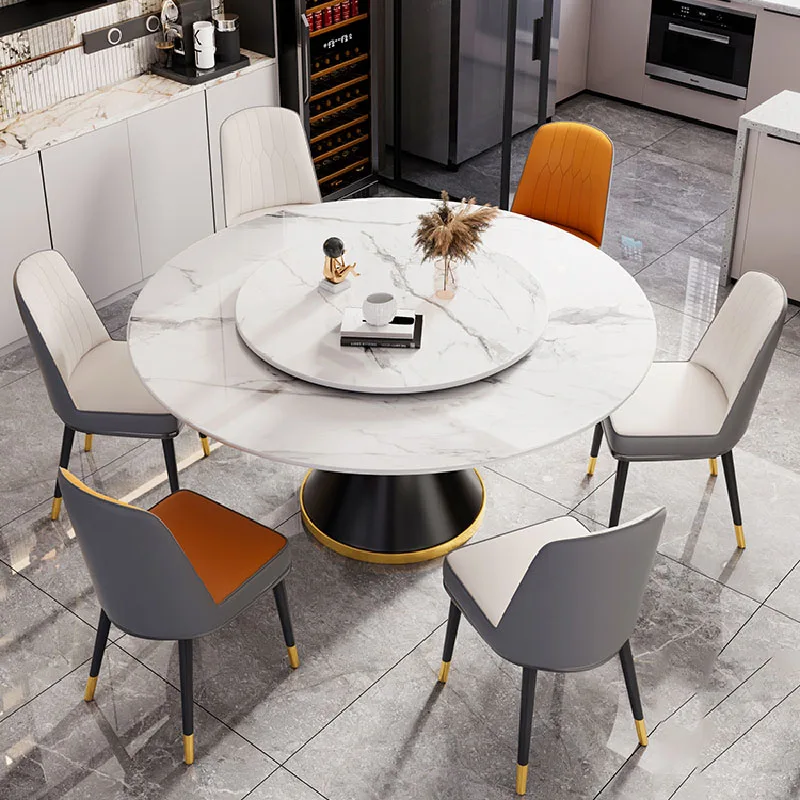 

Center Round Dining Table Luxury Living Room Nordic Kitchen Dining Tables Mobile Modern Muebles Para El Hogar Home Furnitures