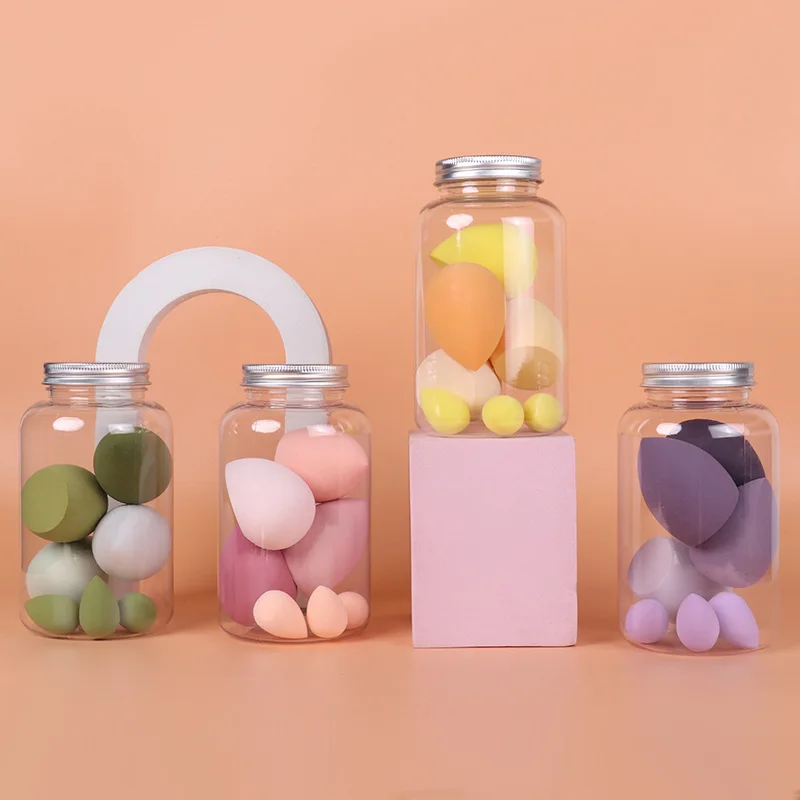 7Pcs Canned Beauty Sponges & Powder Puffs, Super Soft Blender Makeup Sponge And Makeup Puff For Loose Powder Liquid - Gift Set