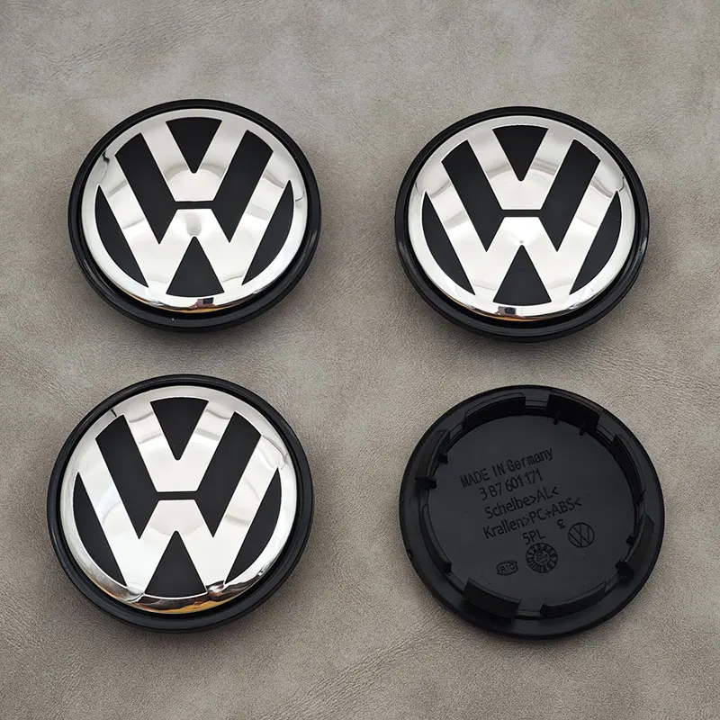4pcs Car Wheel Hub Caps For VW Golf 4 5 6 Passat Jetta Beetle CC Bora Polo Touareg Tiguan-wheel hub covers,wheel hub caps