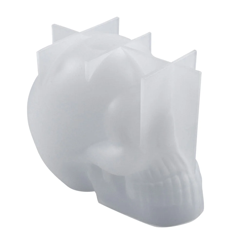 

3 D Skull Mold Crystal Epoxy Decor Crafts Casting 3D Adornment Shape Silicone