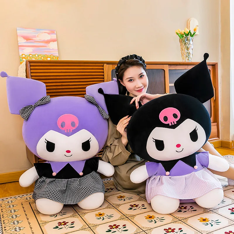 Miniso Sanrio Kuromi My Melody plush pillow Doll Plush Toy interior decoration ornaments sleeping pillow festival Gift 80cm 2